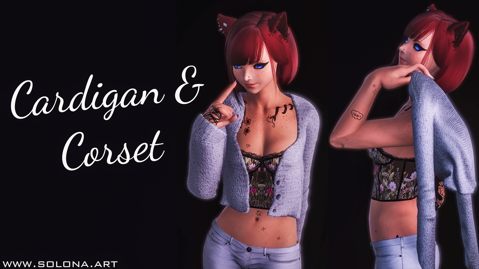 Cardigan and Corset