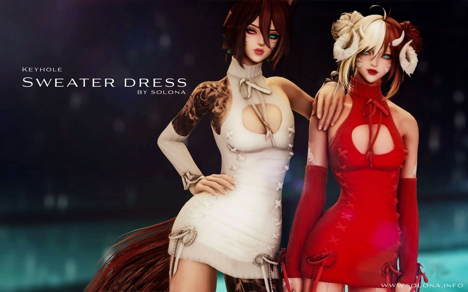 Keyhole Sweater Dress