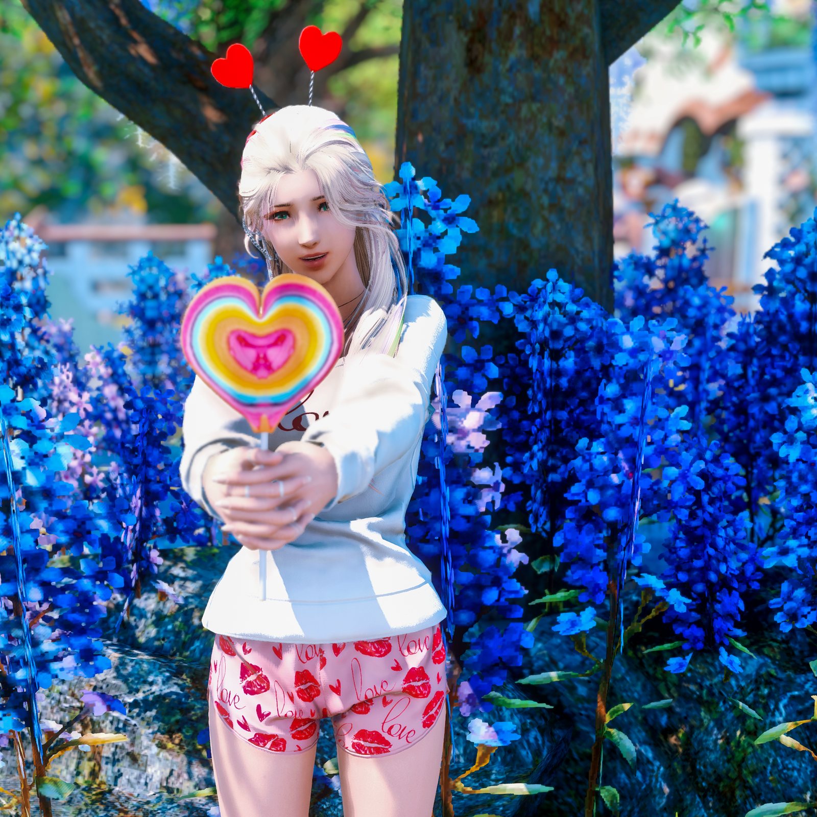 rainbow heart sucker