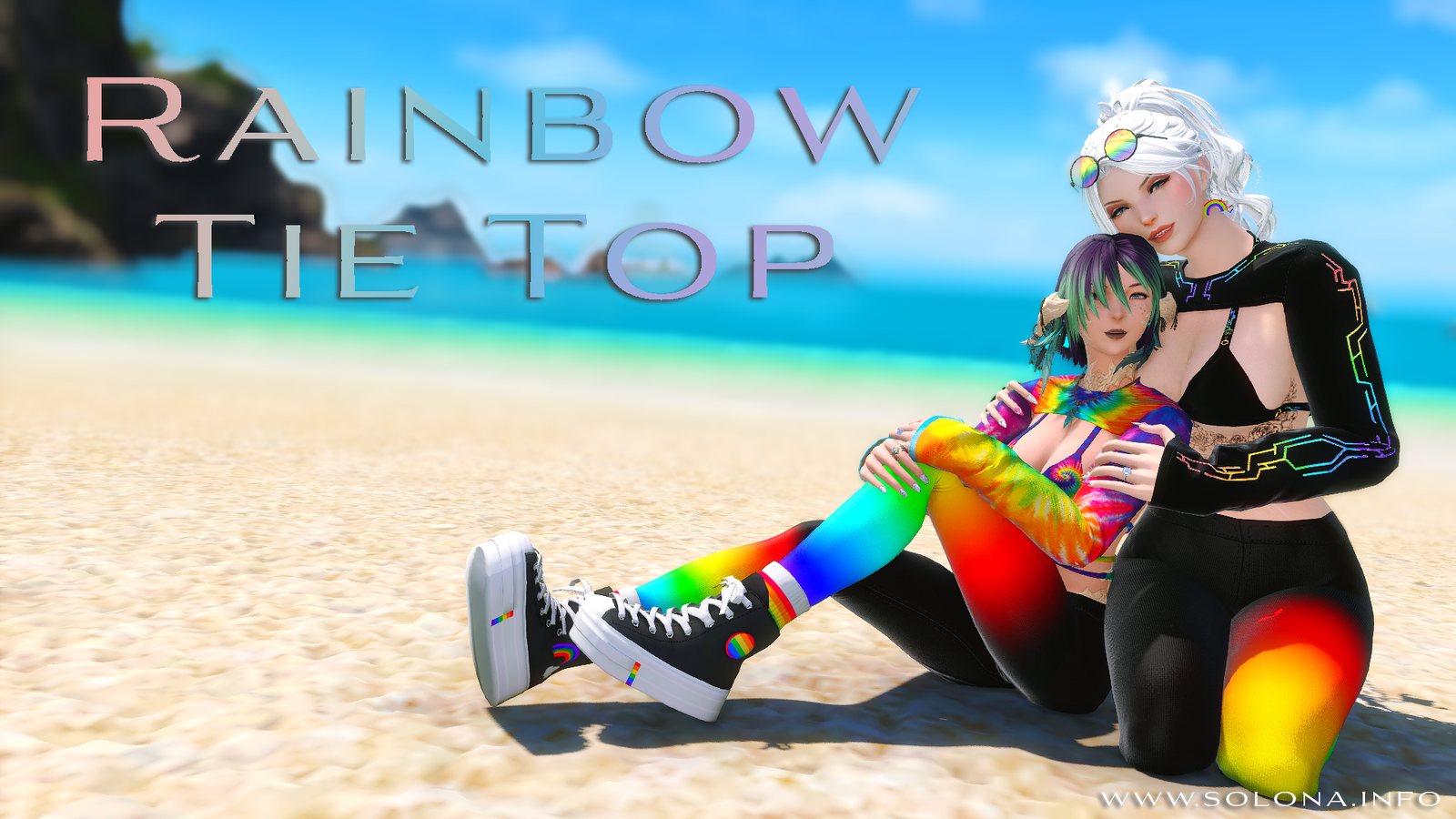 Rainbow Tie Top