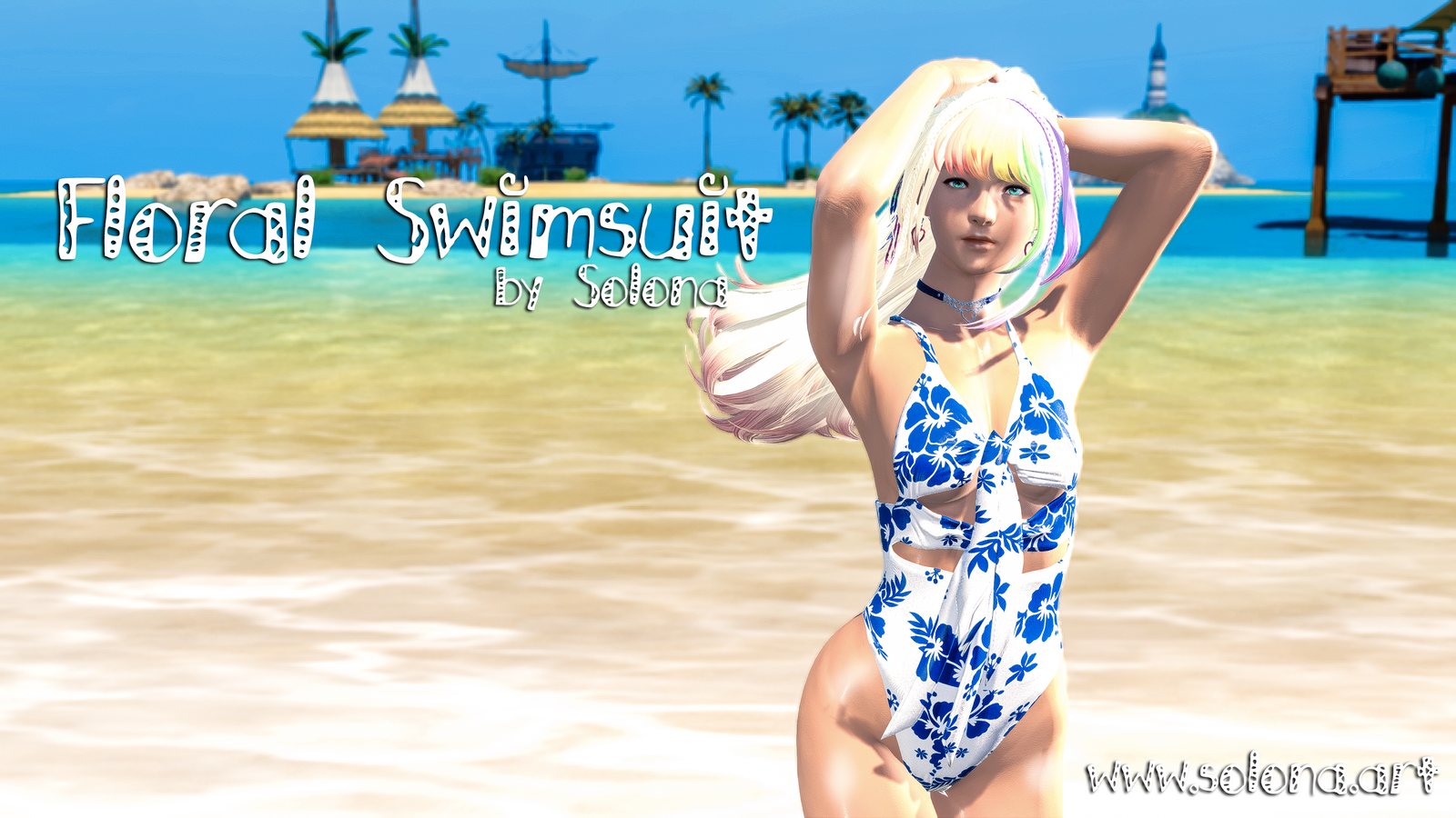 Ruched Floral Swimsuit